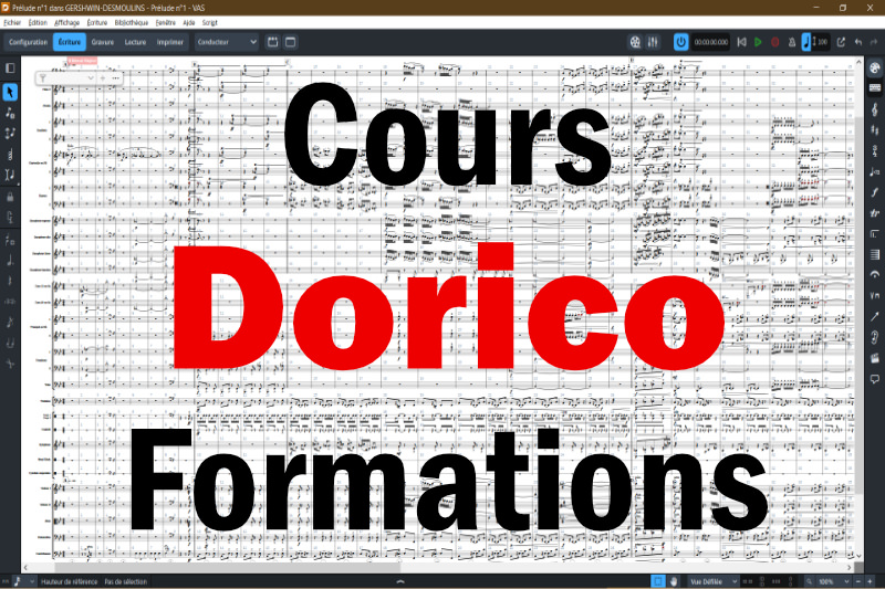 Cours & Formations à Dorico pour les Particuliers, Professionnels, Conservatoires, Écoles de Musique